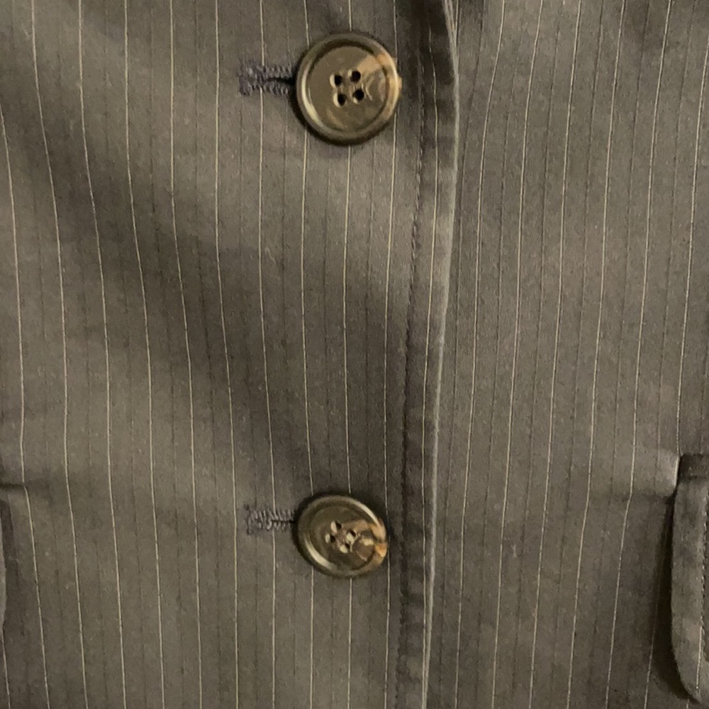 KORS Michael KORS blue pinstriped blazer dry-cleaned size 2 - Picture 3 of 6